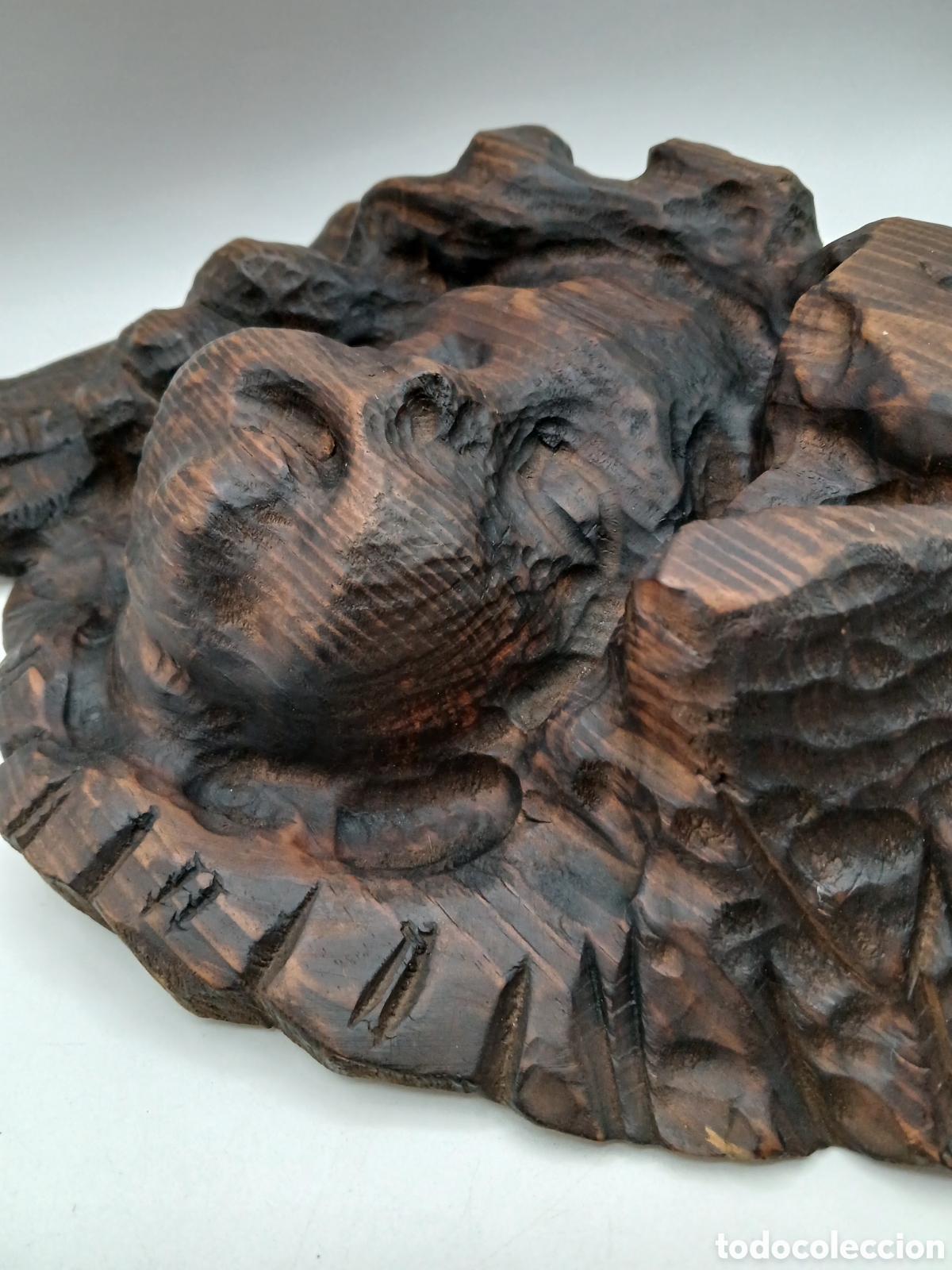 Arte: Querubin alado. Madera tallada - Foto 5