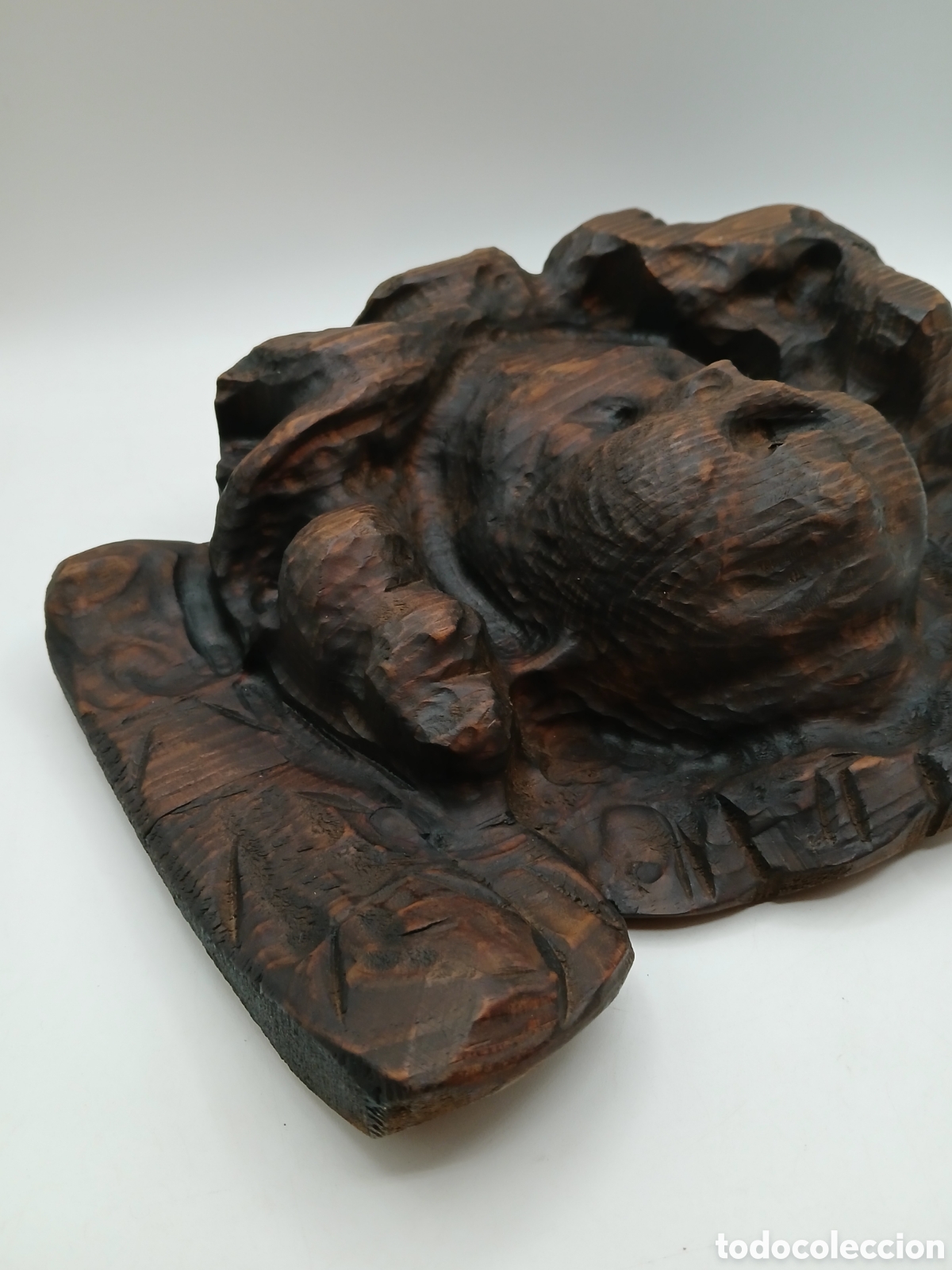 Arte: Querubin alado. Madera tallada - Foto 7