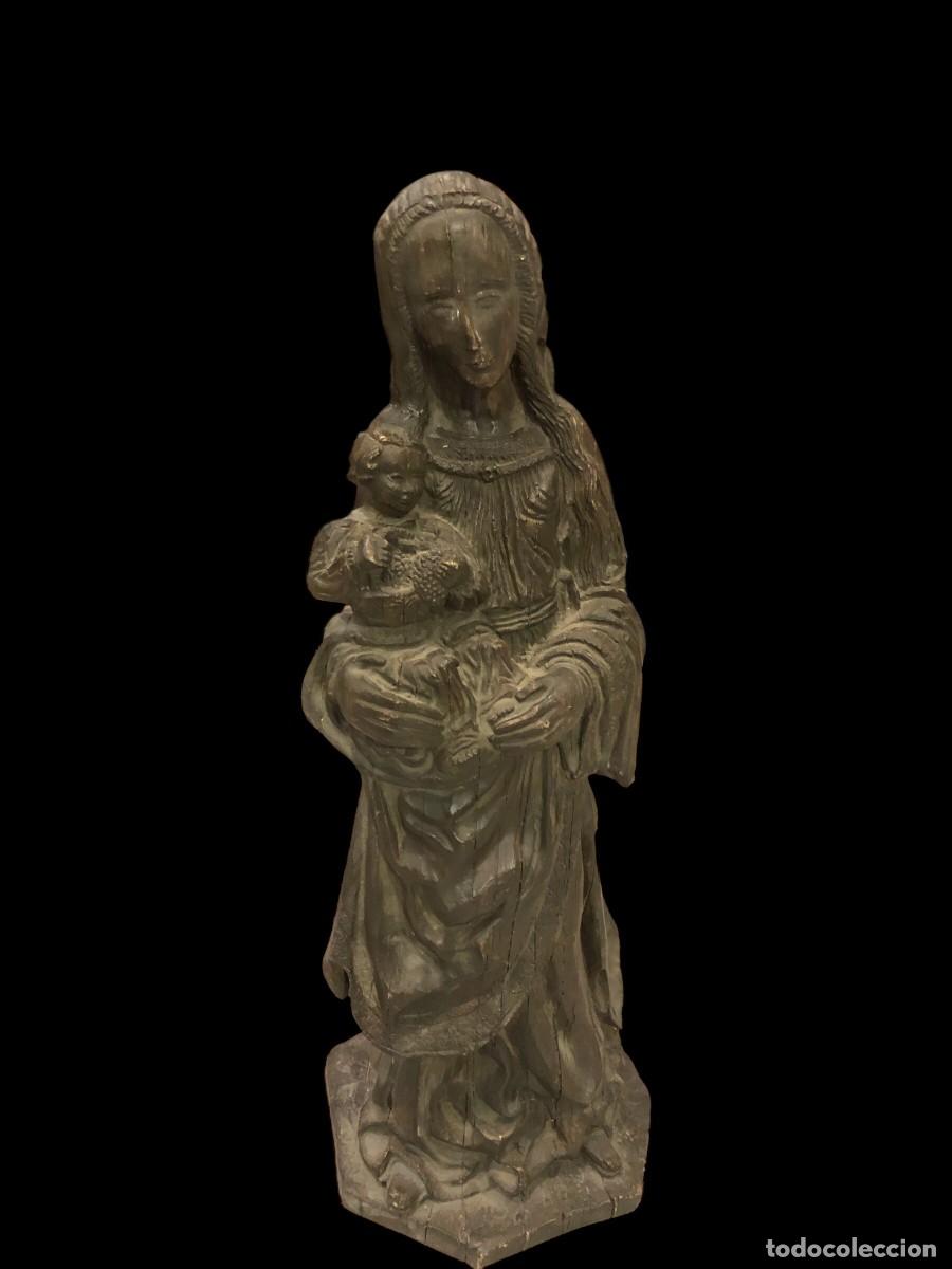Arte: VIRGEN ESTILO GOTICA EN YESO - Foto 2