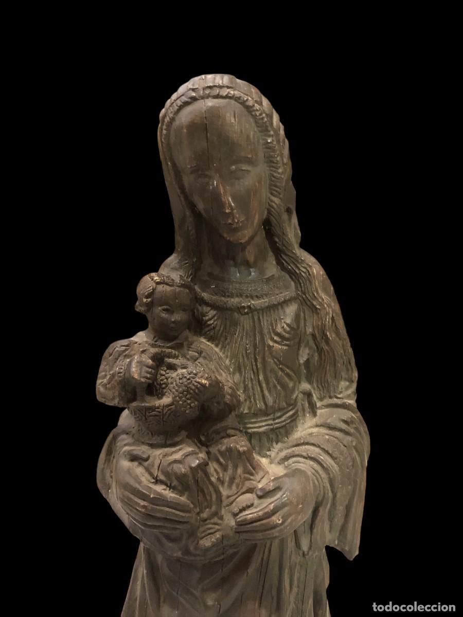 Arte: VIRGEN ESTILO GOTICA EN YESO - Foto 3