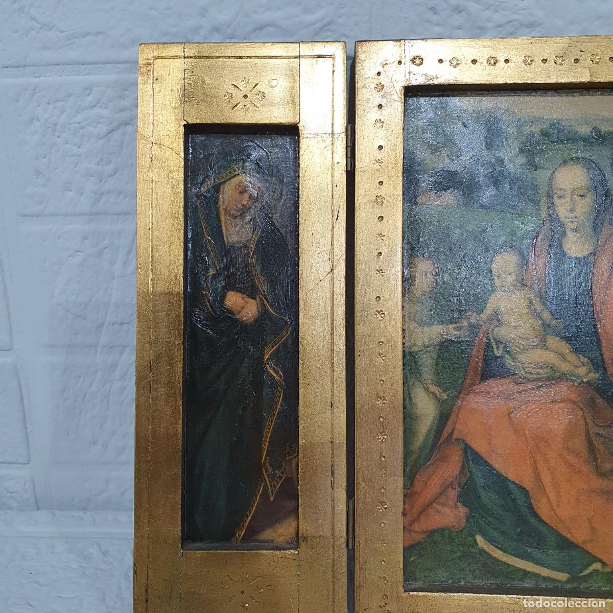 Arte: Antiguo tr&iacute;ptico religioso - Foto 2