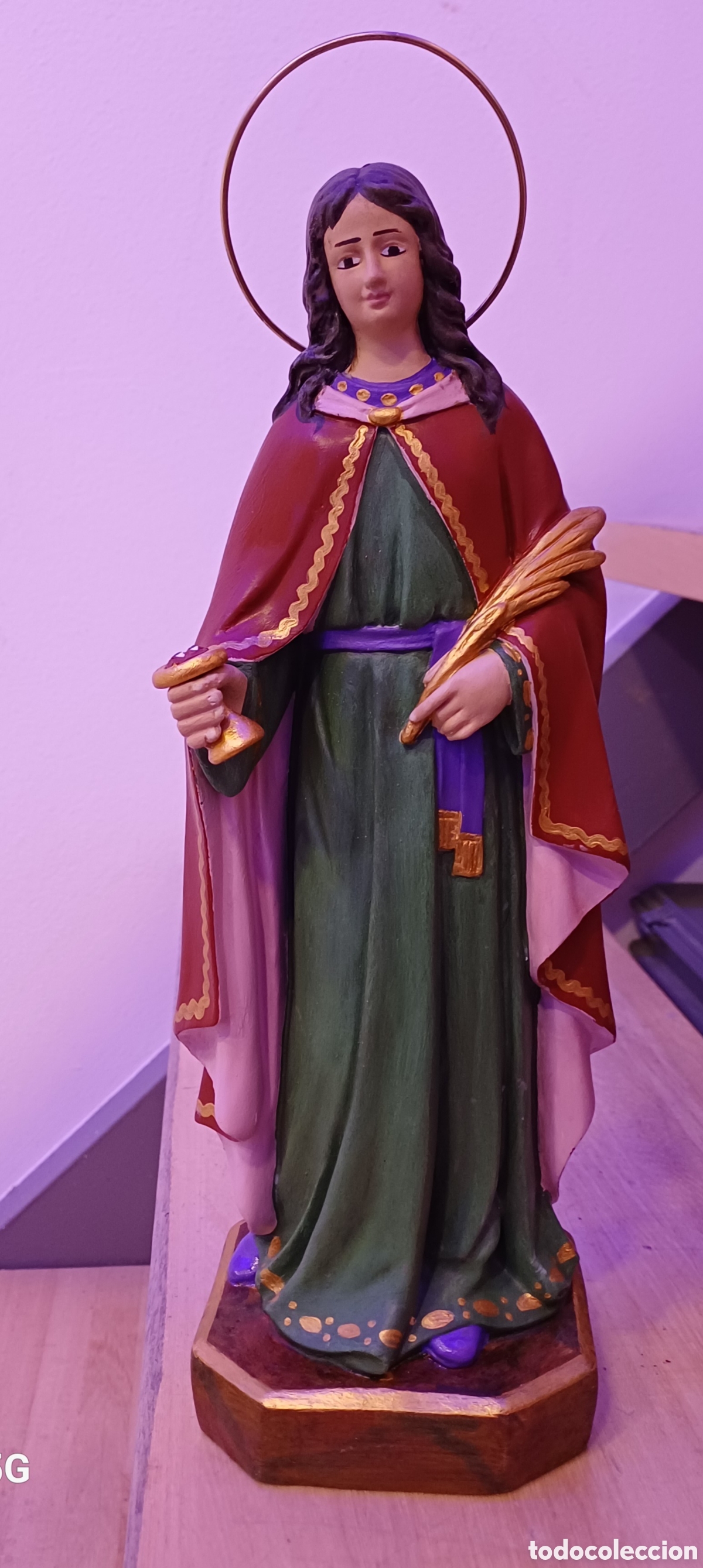Arte: SANTA LUCIA 30 CM NUEVA - Foto 1