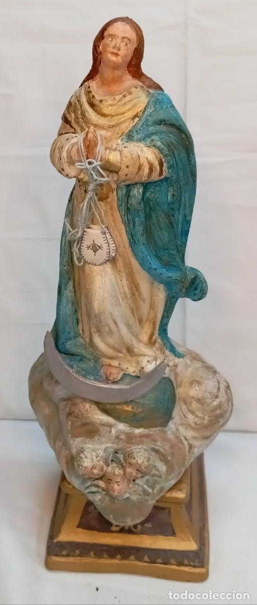 Arte: VIRGEN DE LA INMACULADA CONCEPCI&Oacute;N SIGLO XIX - Foto 3