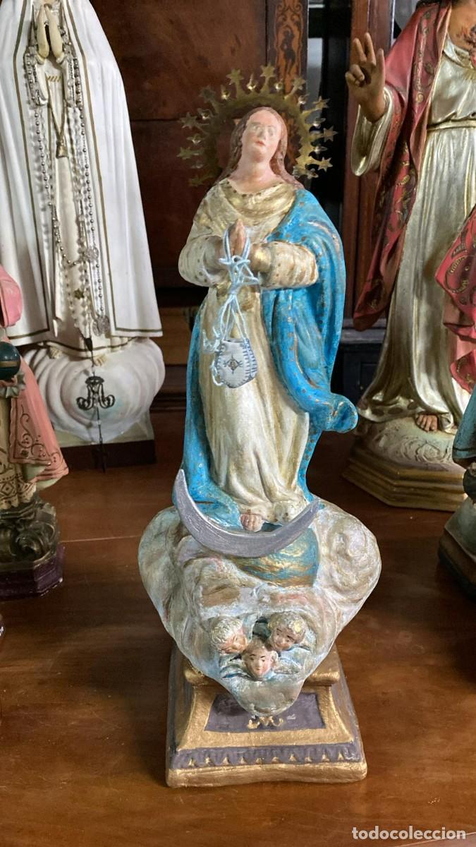 Arte: VIRGEN DE LA INMACULADA CONCEPCI&Oacute;N SIGLO XIX - Foto 1