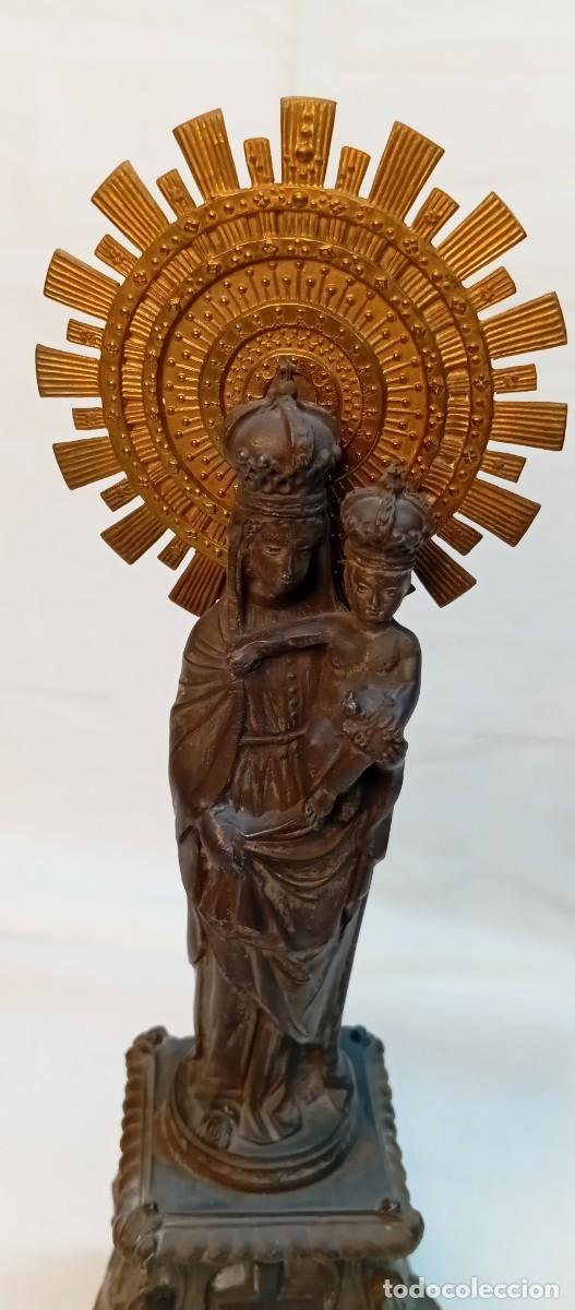 Arte: VIRGEN DEL PILAR EN CALAMINA - Foto 2