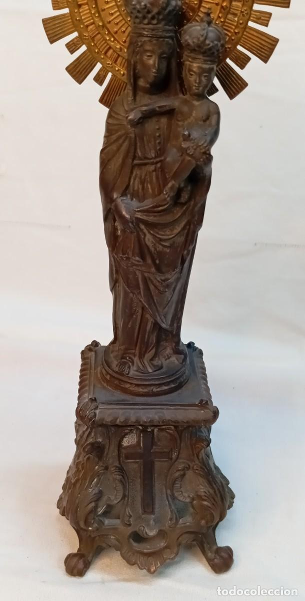 Arte: VIRGEN DEL PILAR EN CALAMINA - Foto 4