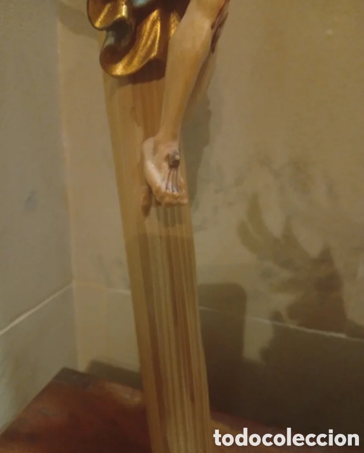 Arte: Talla policromada de crucificado - Foto 3