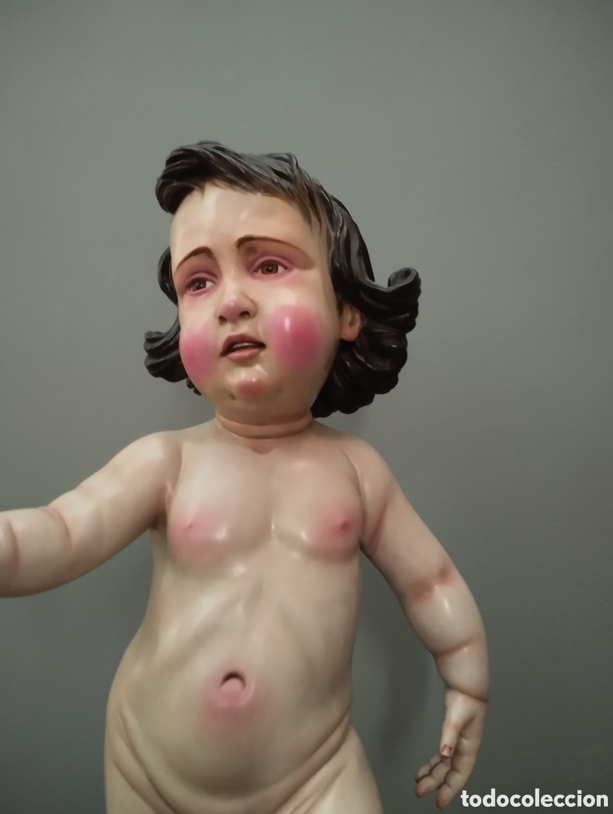 Arte: Ni&ntilde;o Jes&uacute;s con calavera y serpiente - Foto 3
