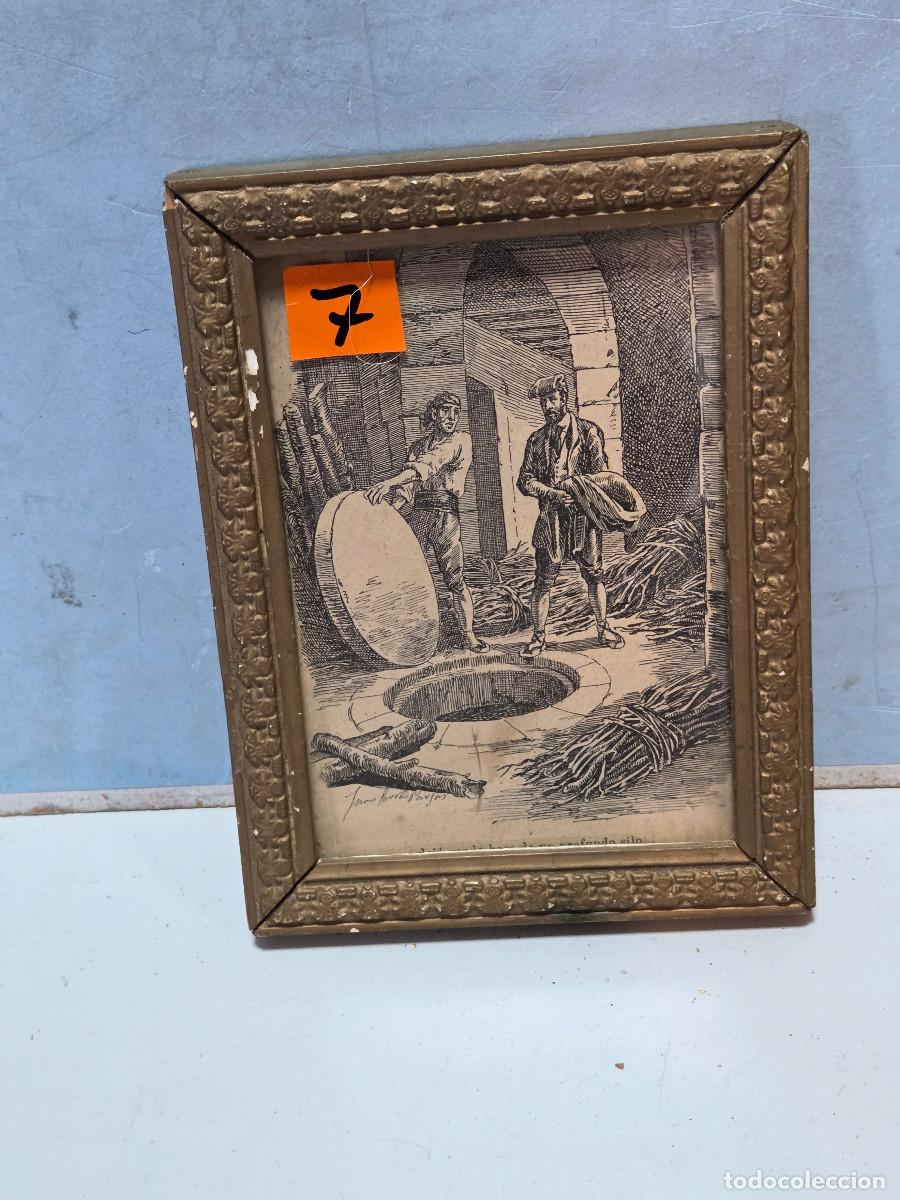 Arte: cuadro dorado grabado - Foto 1