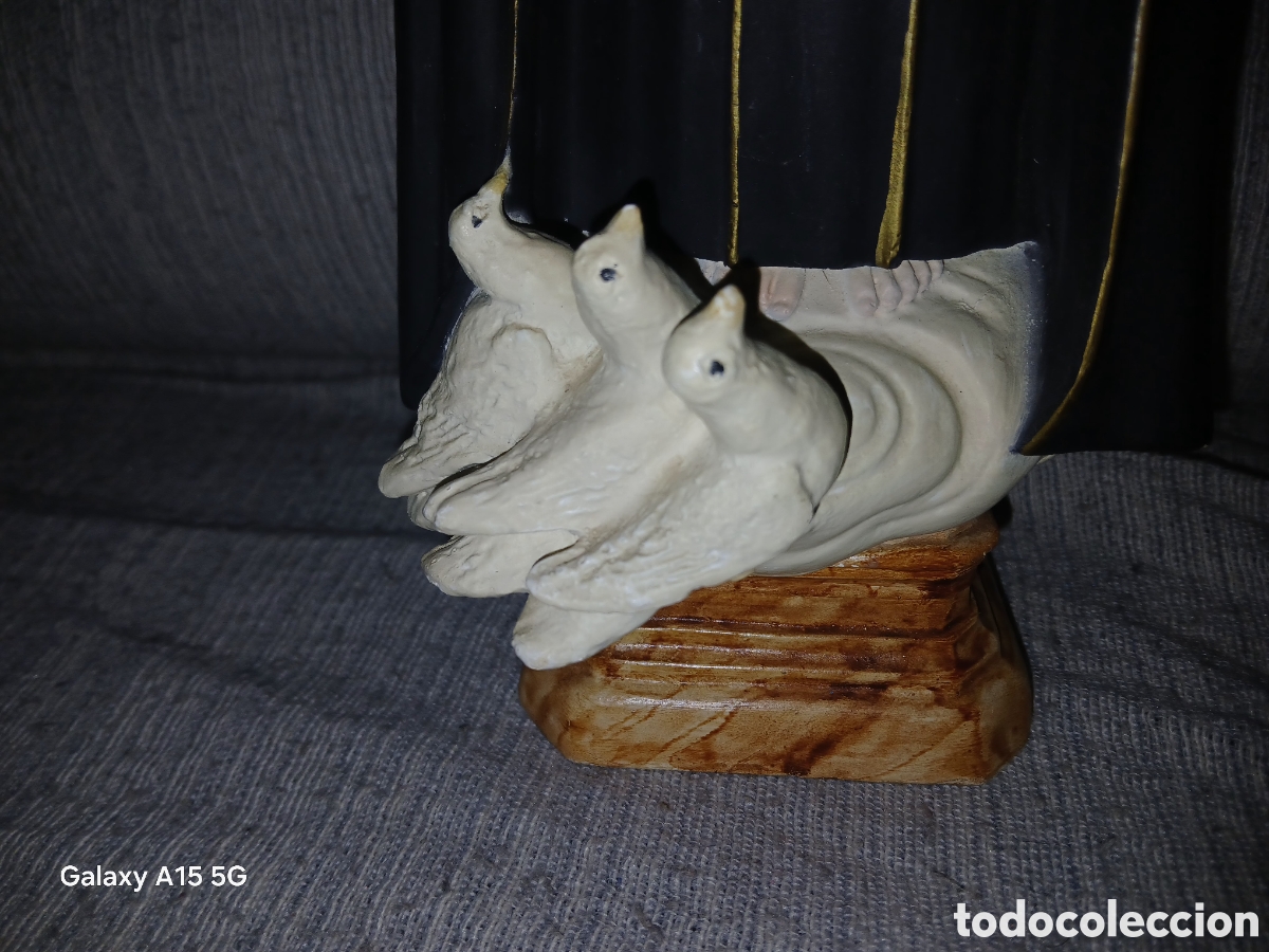 Arte: VIRGEN DE LA SOLEDAD PASTA DE OLOT 38 CM. - Foto 2