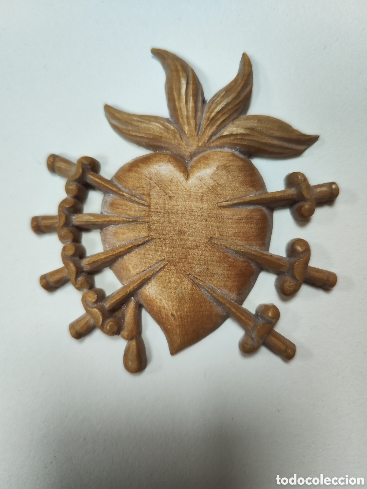 Arte: Coraz&oacute;n madera DOLOROSA - Foto 1