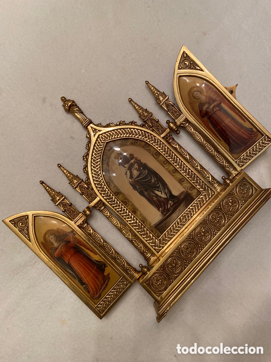 Arte: Tr&iacute;ptico capilla de bronce - Foto 1