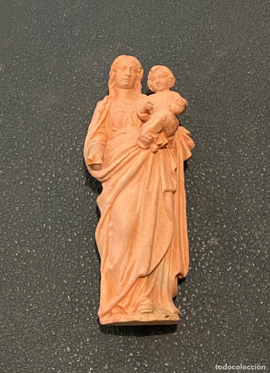 Arte: virgen con ni&ntilde;o terracota - Foto 1
