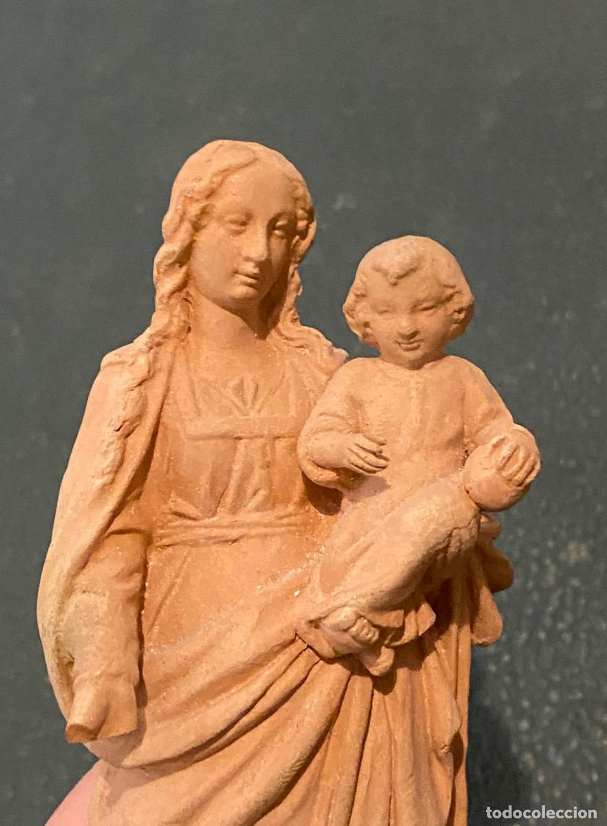 Arte: virgen con ni&ntilde;o terracota - Foto 4