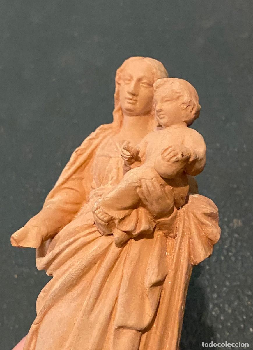 Arte: virgen con ni&ntilde;o terracota - Foto 5