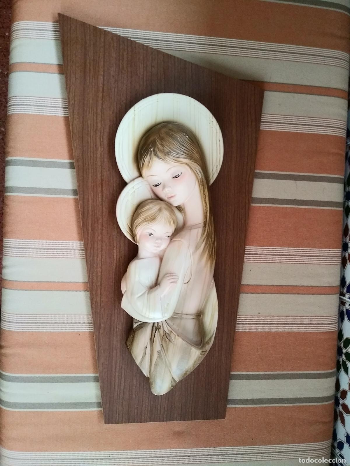 Arte: IMAGEN SOBRE MADERA DE ESCAYOLA. - Foto 1