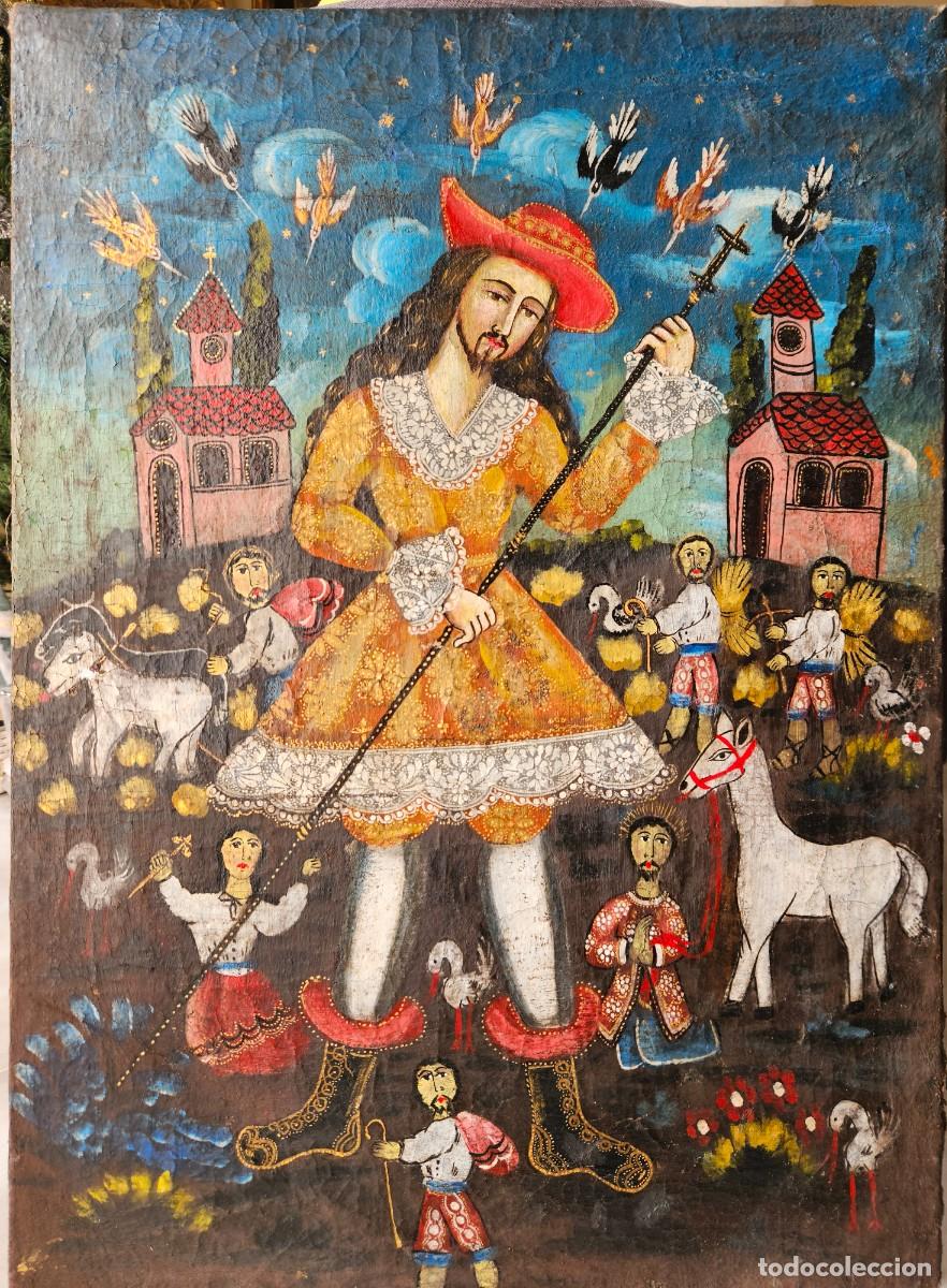 Arte: CUADRO ANTIGUO COLONIAL - Foto 1
