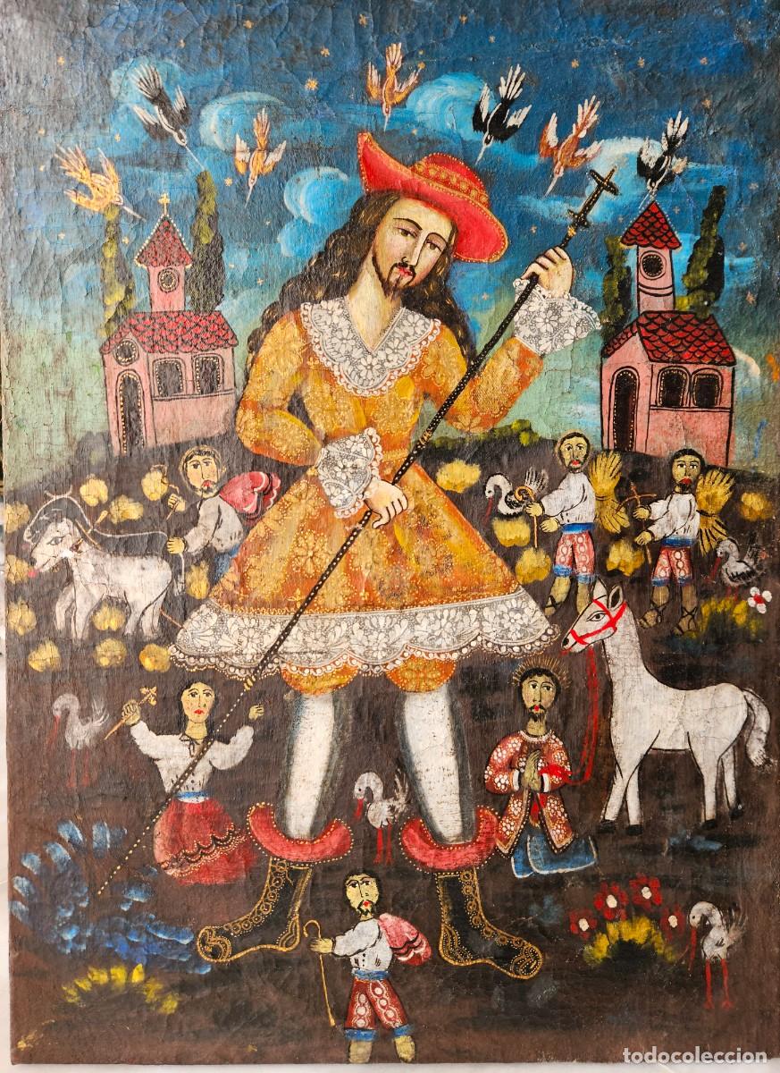 Arte: CUADRO ANTIGUO COLONIAL - Foto 2