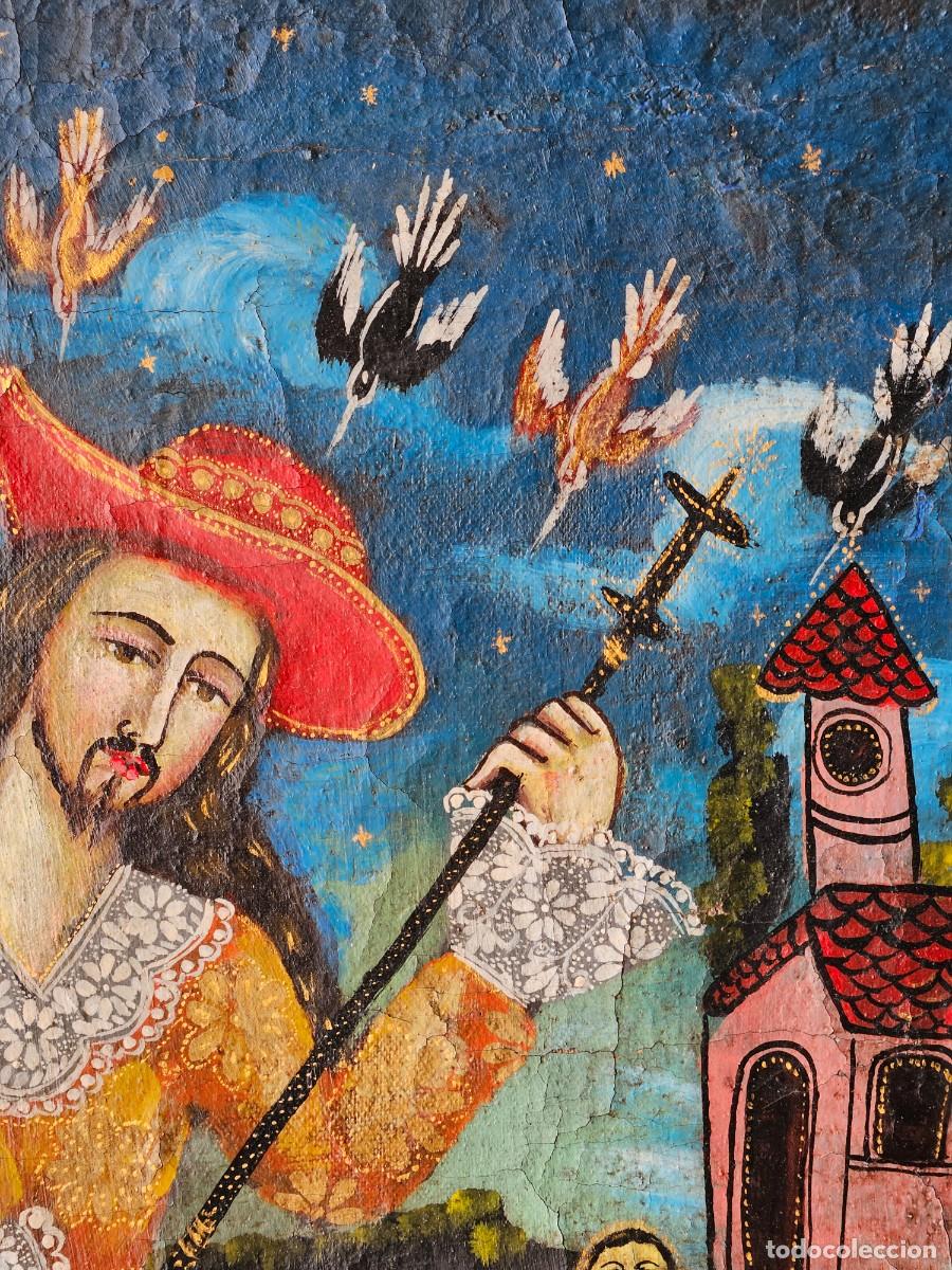 Arte: CUADRO ANTIGUO COLONIAL - Foto 9