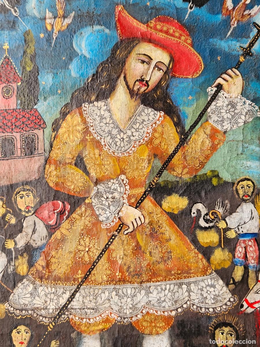 Arte: CUADRO ANTIGUO COLONIAL - Foto 14