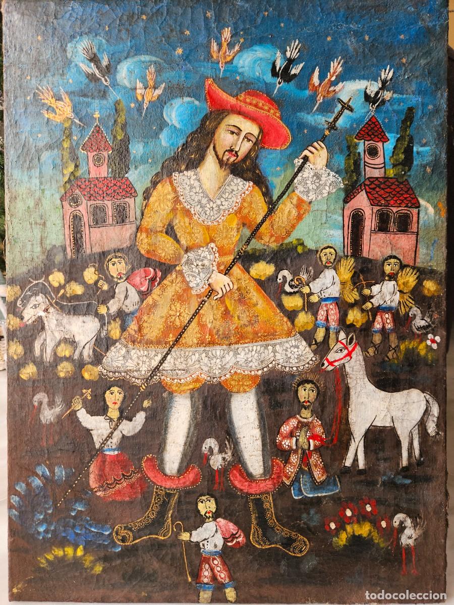 Arte: CUADRO ANTIGUO COLONIAL - Foto 16