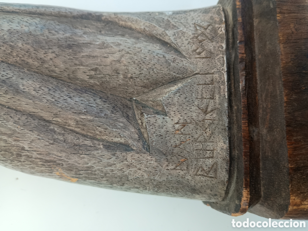 Arte: Virgen Santa madera tallada - Foto 6