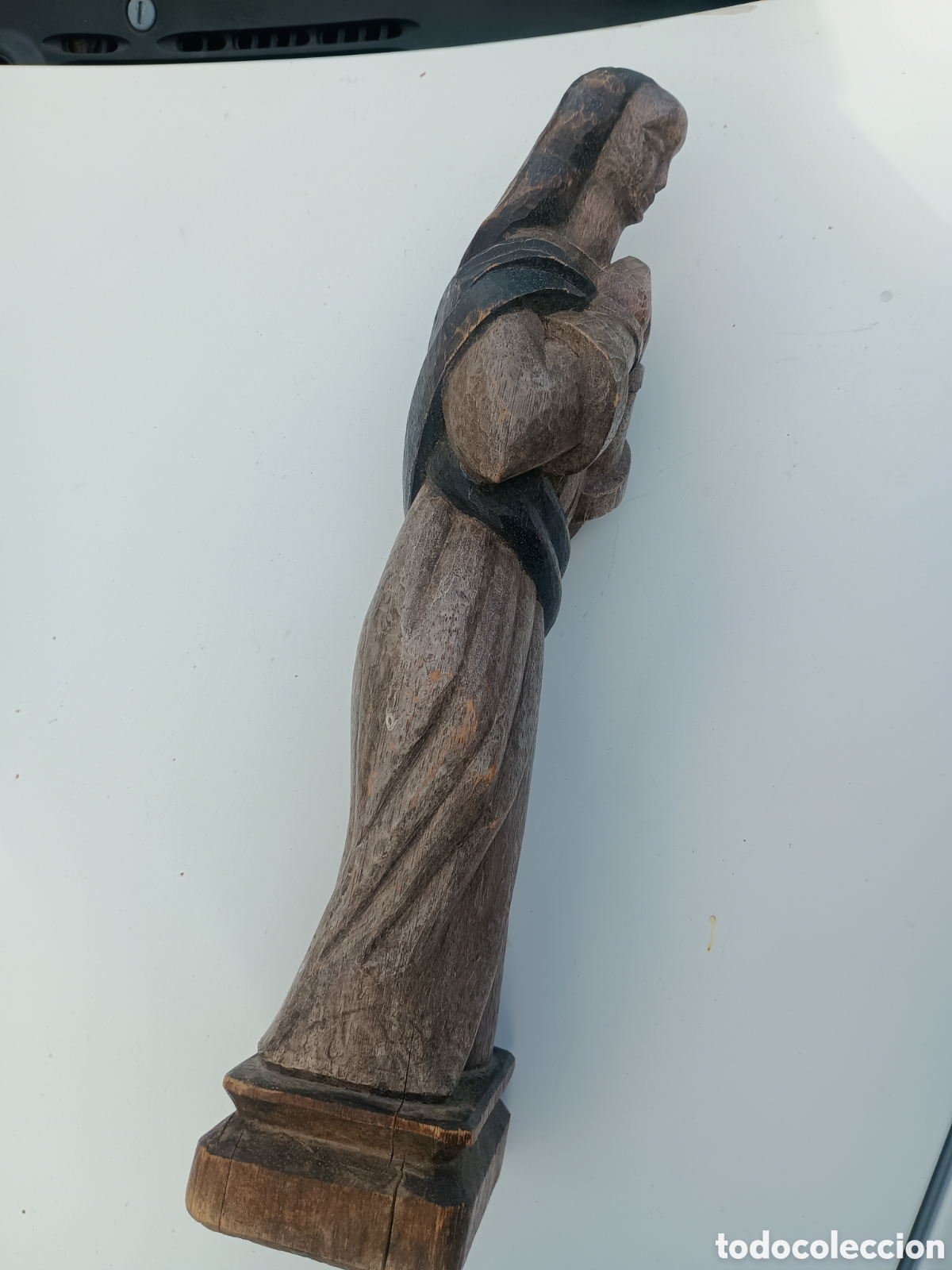 Arte: Virgen Santa madera tallada - Foto 7