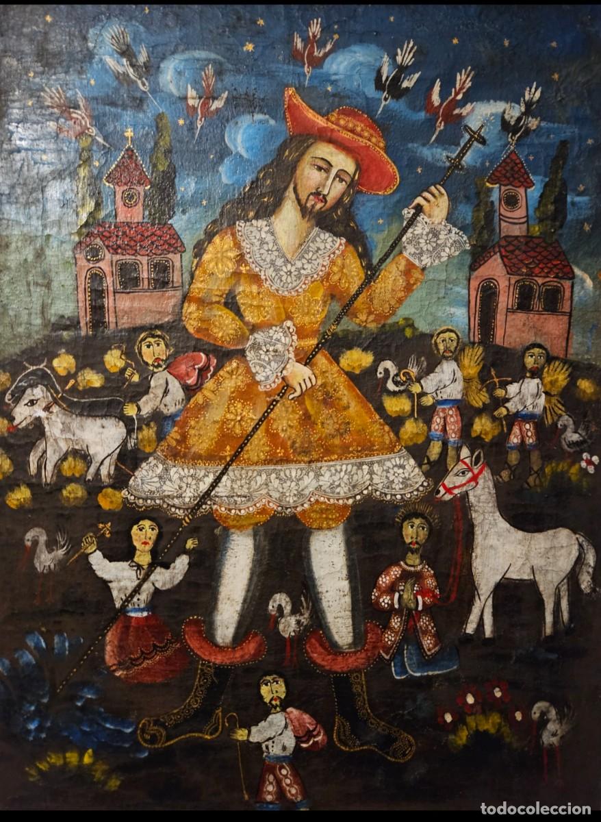 Arte: CUADRO ANTIGUO COLONIAL - Foto 17