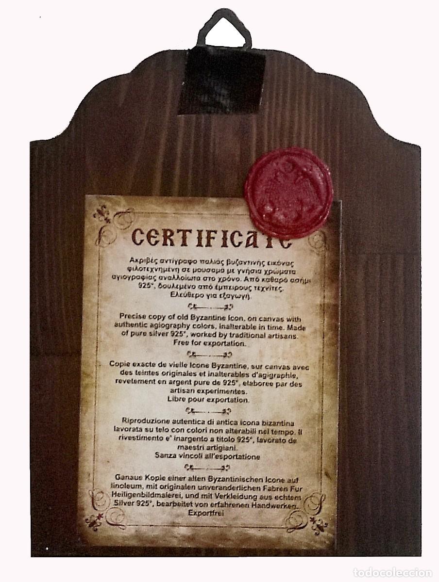 Arte: Icono de plata y oro Pantocr&aacute;tor - Foto 3