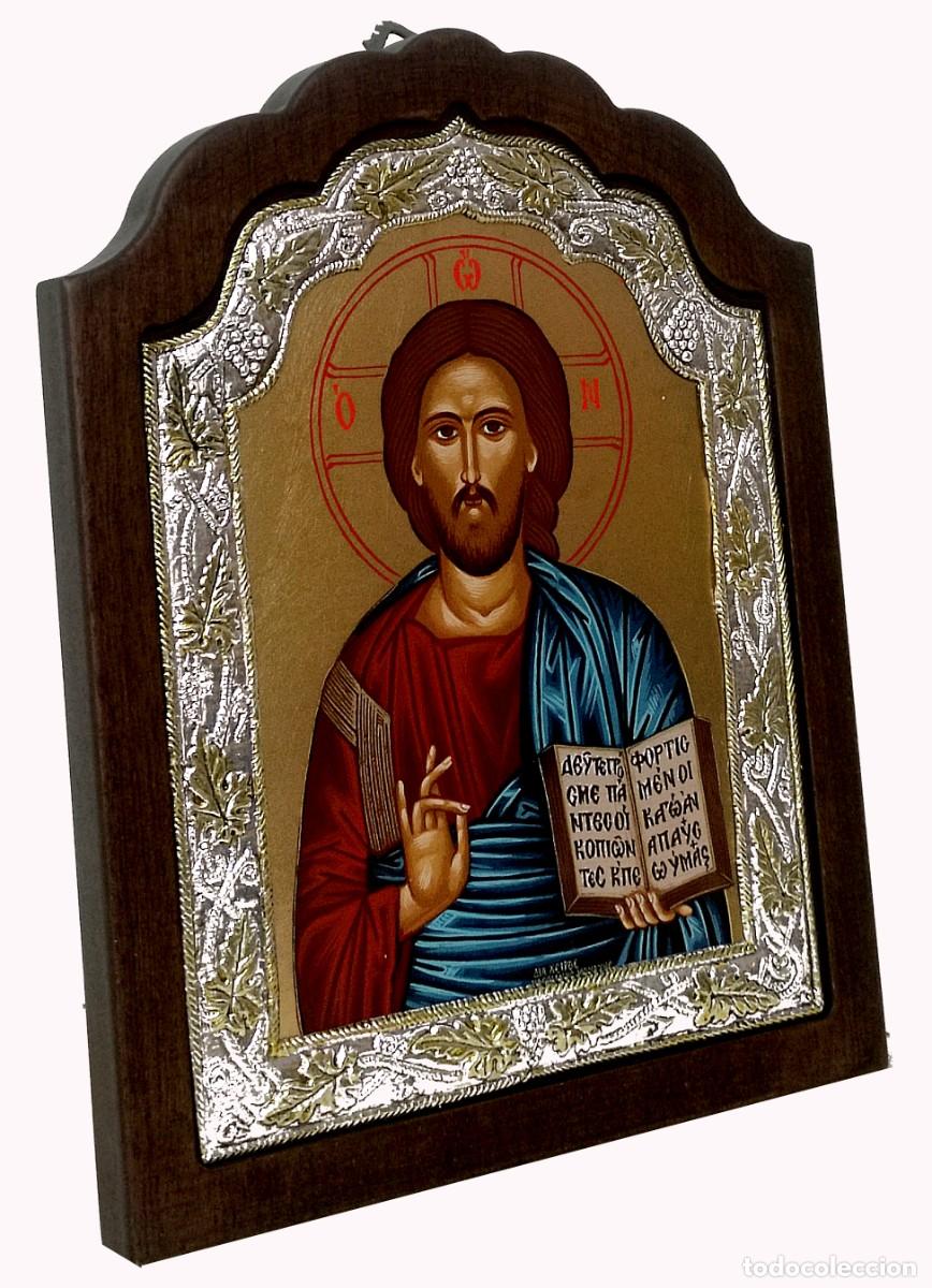 Arte: Icono de plata y oro Pantocr&aacute;tor - Foto 2