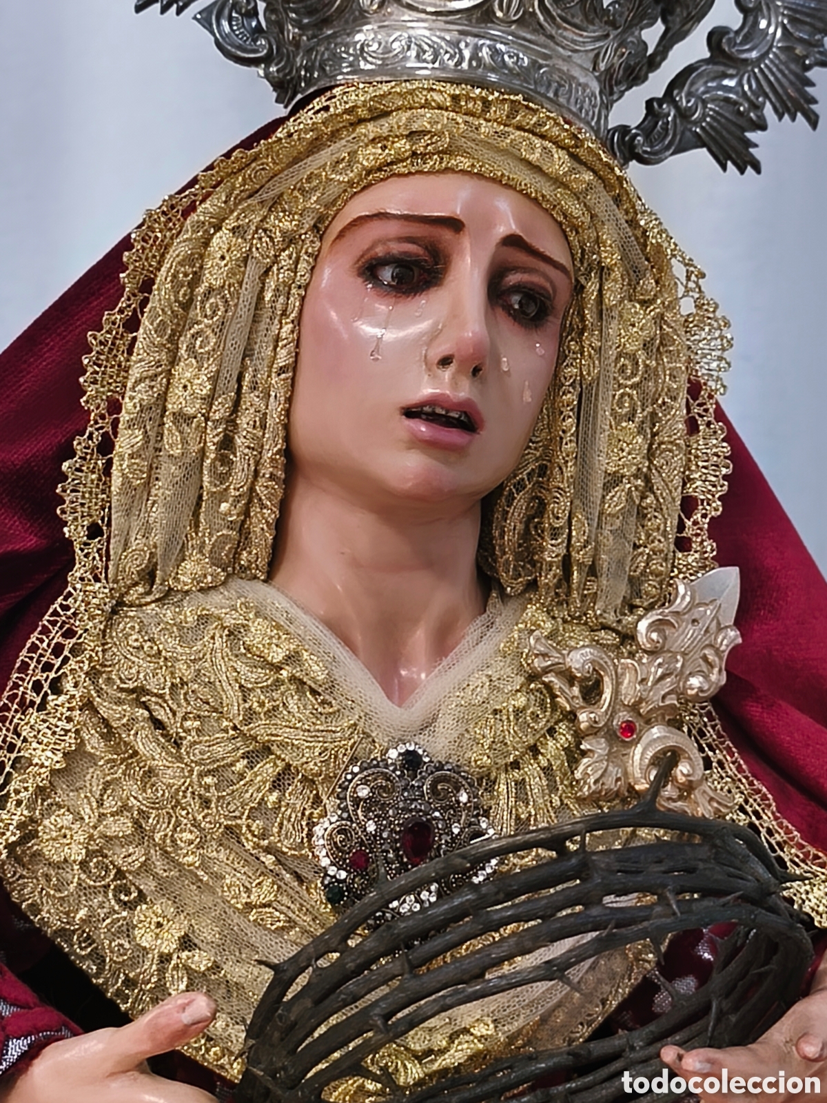 Arte: IMAGEN DE VIRGEN DOLOROSA - Foto 3