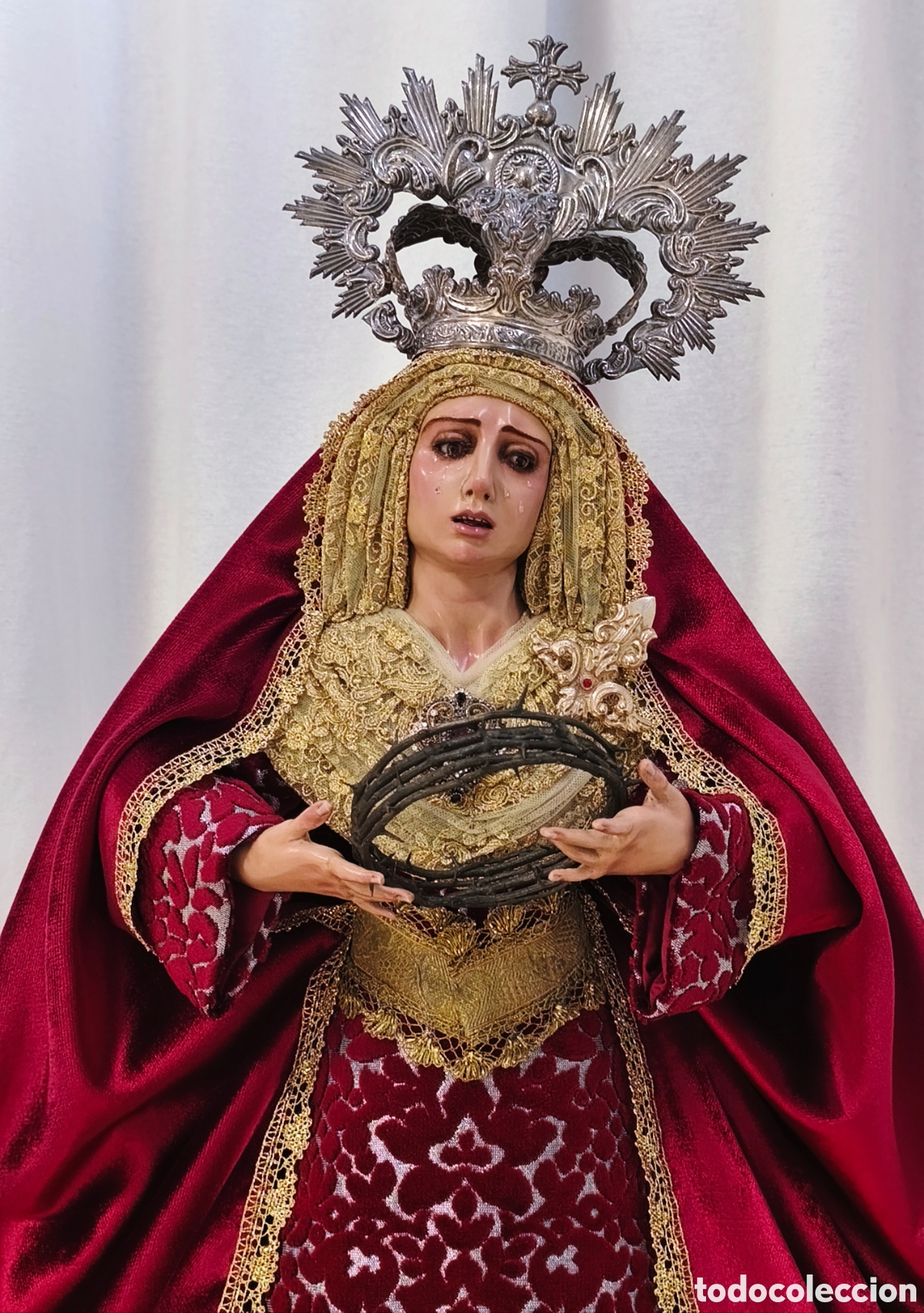 Arte: IMAGEN DE VIRGEN DOLOROSA - Foto 4
