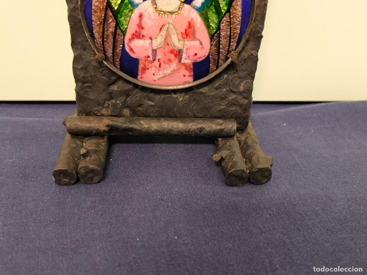 Arte: ESMALTE RELIGIOSO CON BASE EN HIERRO - Foto 3