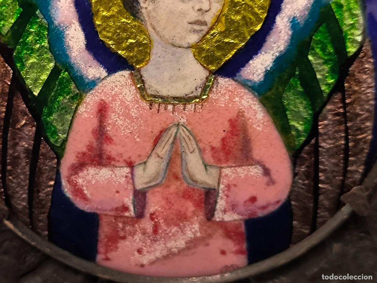 Arte: ESMALTE RELIGIOSO CON BASE EN HIERRO - Foto 6