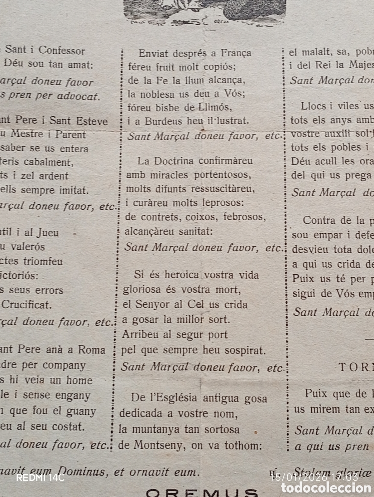 Arte: Goigs de Sant Mar&ccedil;al - Foto 4