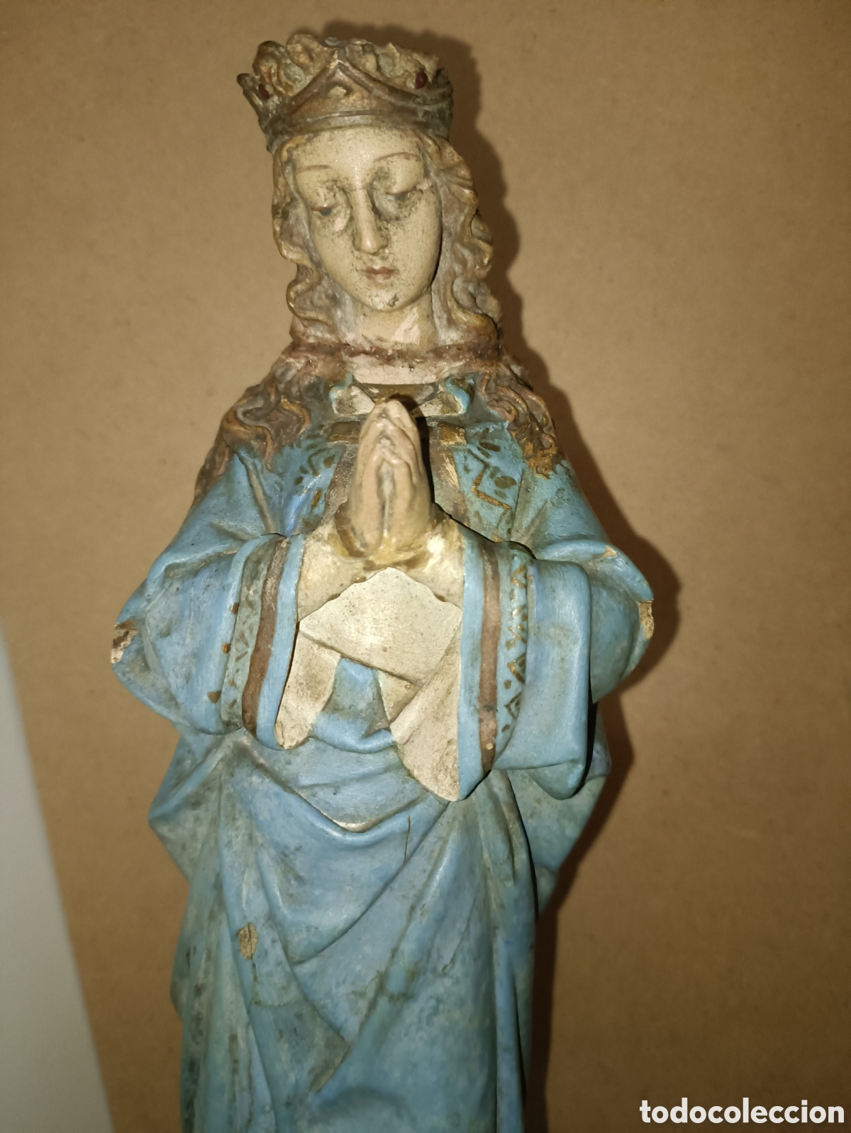 Arte: Virgen olot presenta restaurado el cuello - Foto 1