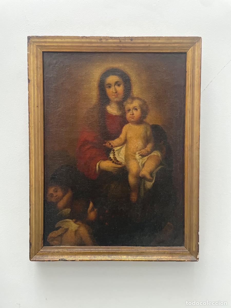 Arte: Virgen con el ni&ntilde;o Jes&uacute;s - Foto 1