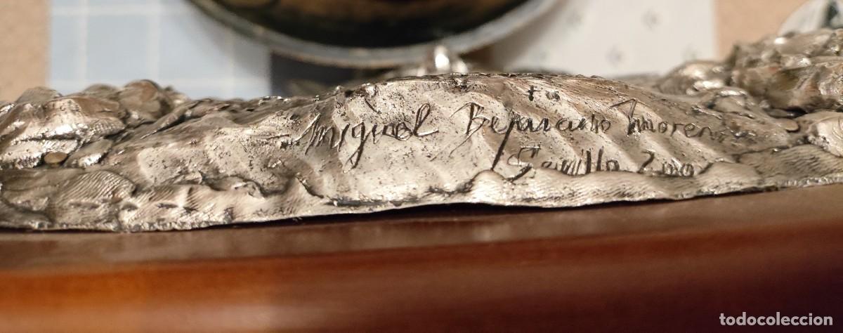 Arte: Imagen icono de plata en madera - Foto 5