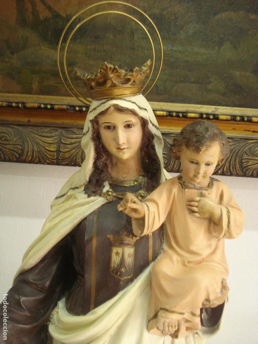 Arte: Virgen del Carmen sellada de Olot - Foto 2