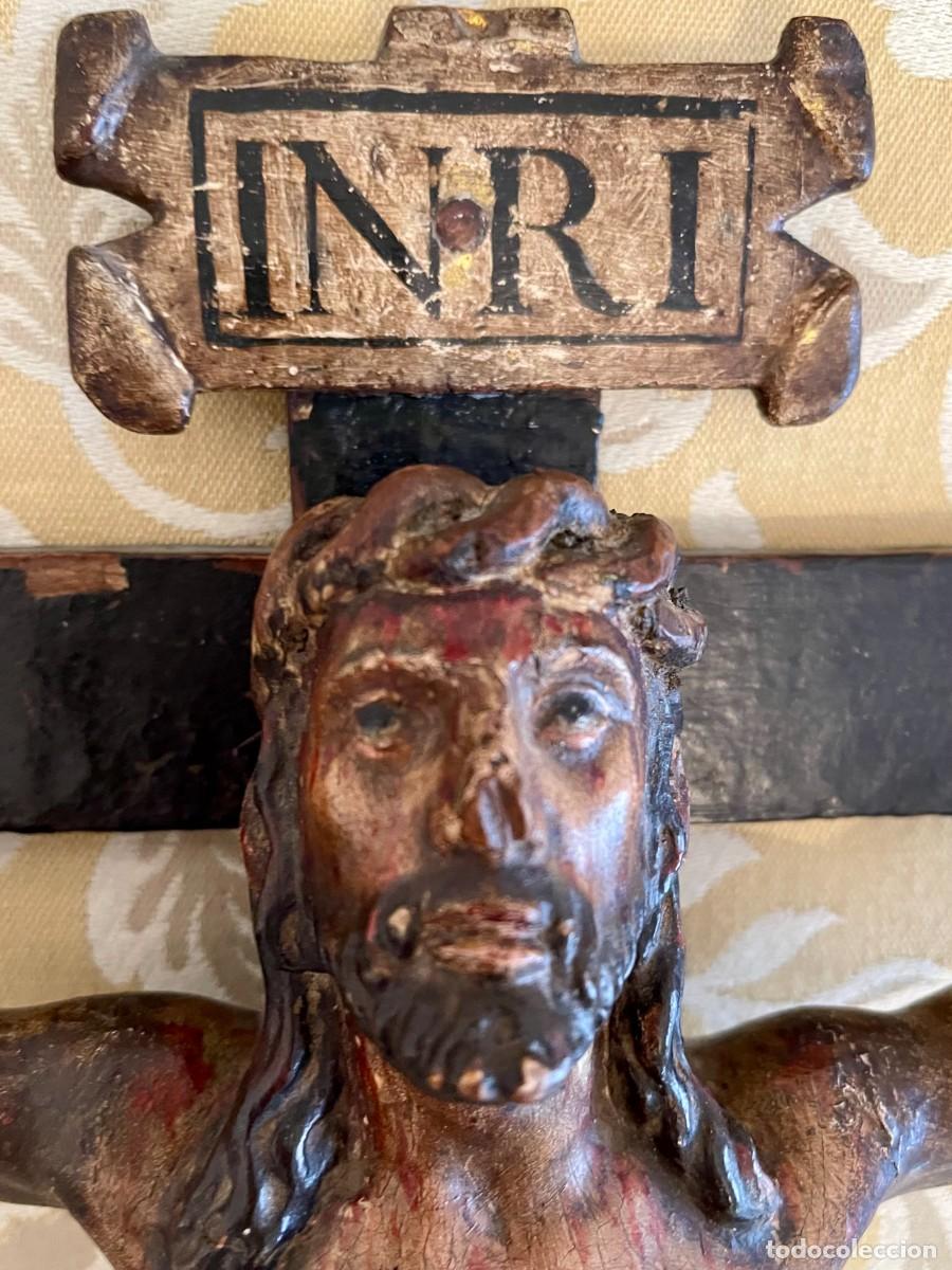 Arte: Cristo madera S.XVII - Foto 5