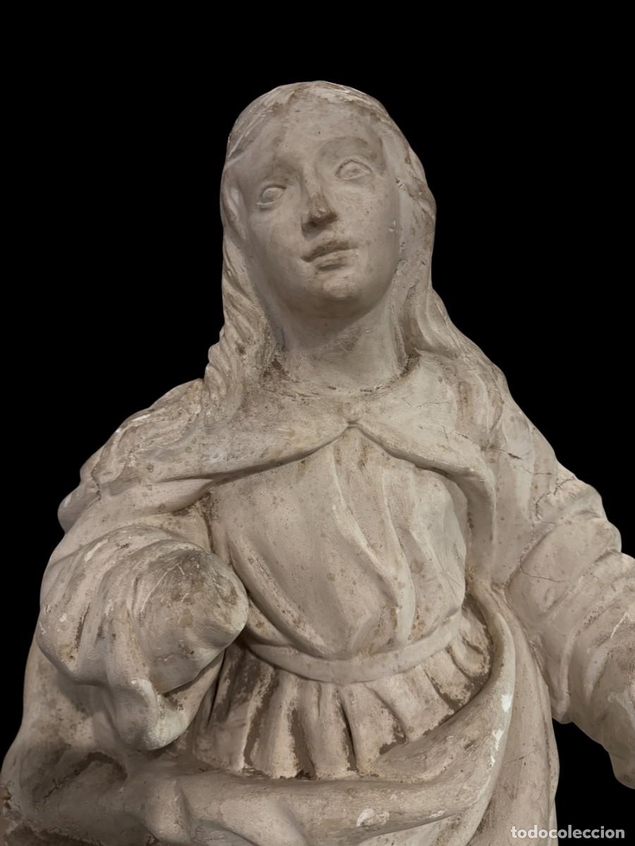 Arte: GRAN INMACULADA BARROCO EN ESTUCO - Foto 4