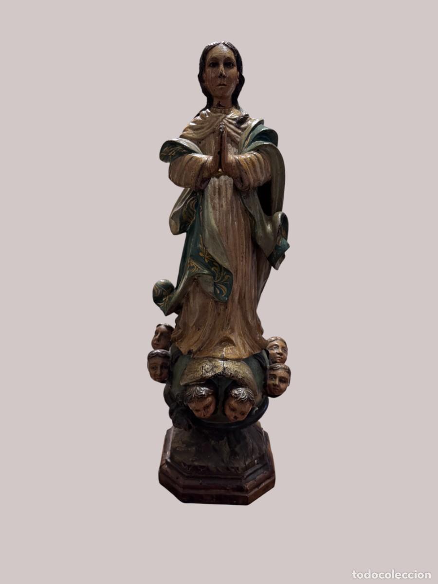 Arte: INMACULADA DE TALLA ANTIGUA - Foto 1