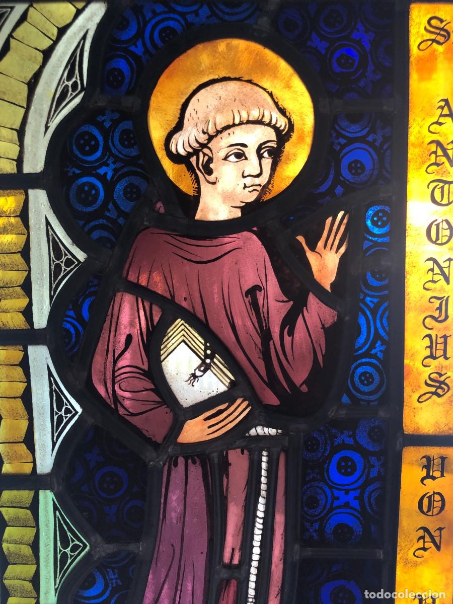 Arte: VIDRIERA CON SANTO FRANCISCANO - Foto 2