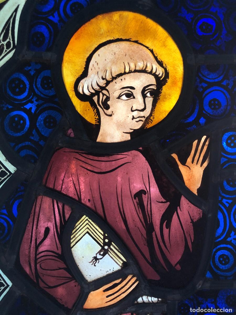 Arte: VIDRIERA CON SANTO FRANCISCANO - Foto 4