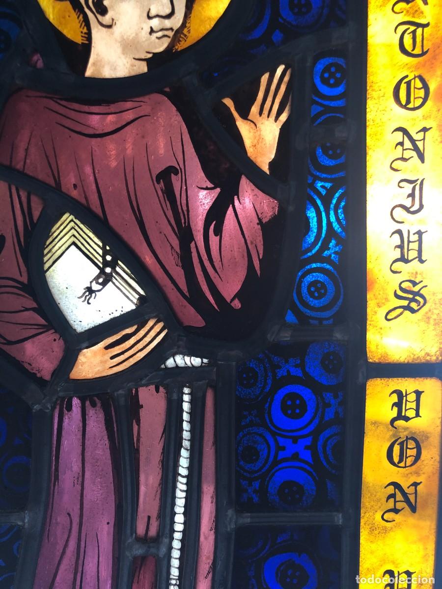 Arte: VIDRIERA CON SANTO FRANCISCANO - Foto 5