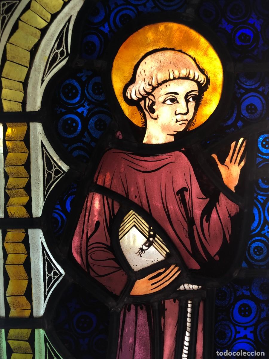 Arte: VIDRIERA CON SANTO FRANCISCANO - Foto 7