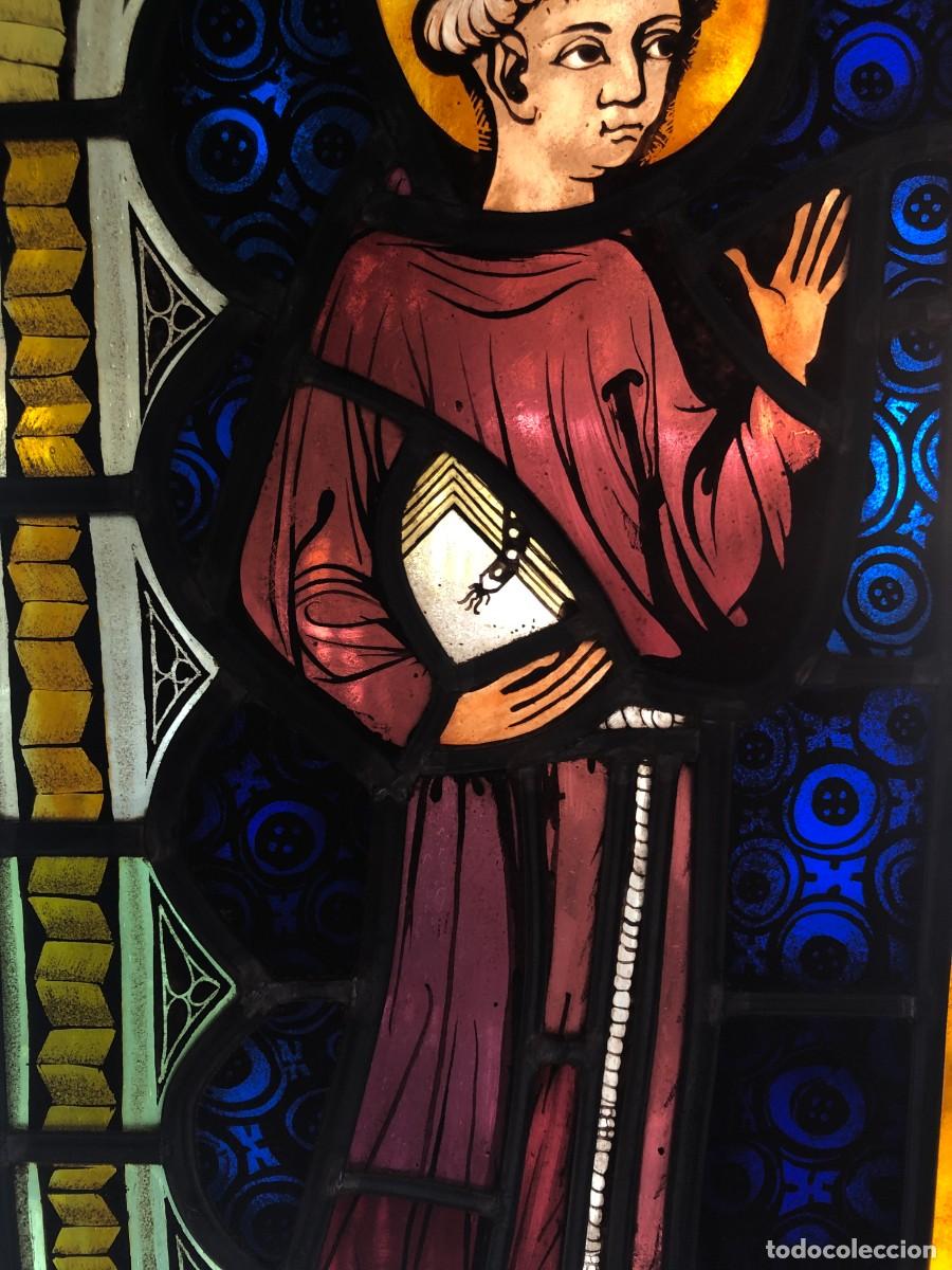 Arte: VIDRIERA CON SANTO FRANCISCANO - Foto 8