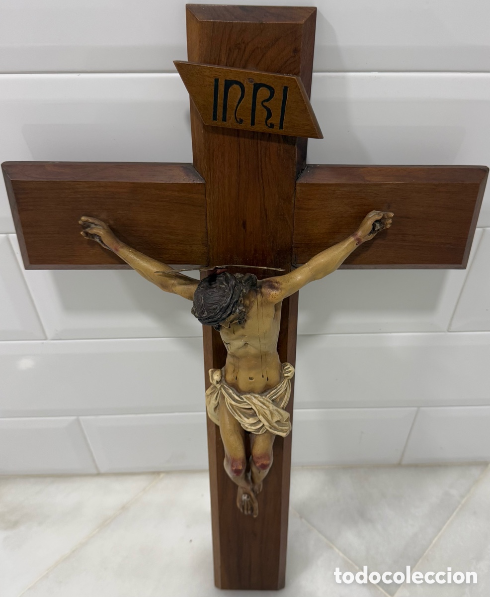 Arte: ANTIGUO CRISTO CRUCIFICADO DE OLOT - Foto 7