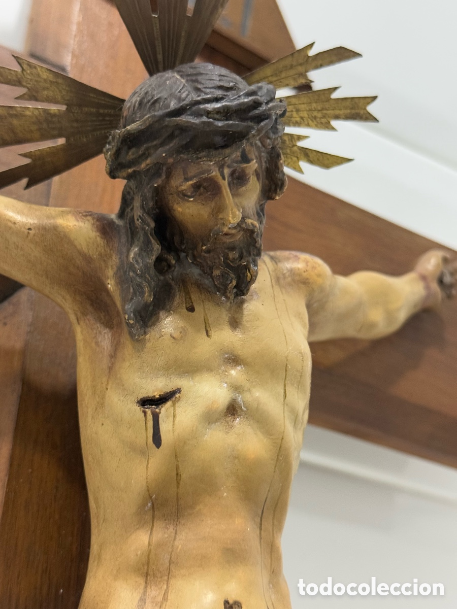 Arte: ANTIGUO CRISTO CRUCIFICADO DE OLOT - Foto 11