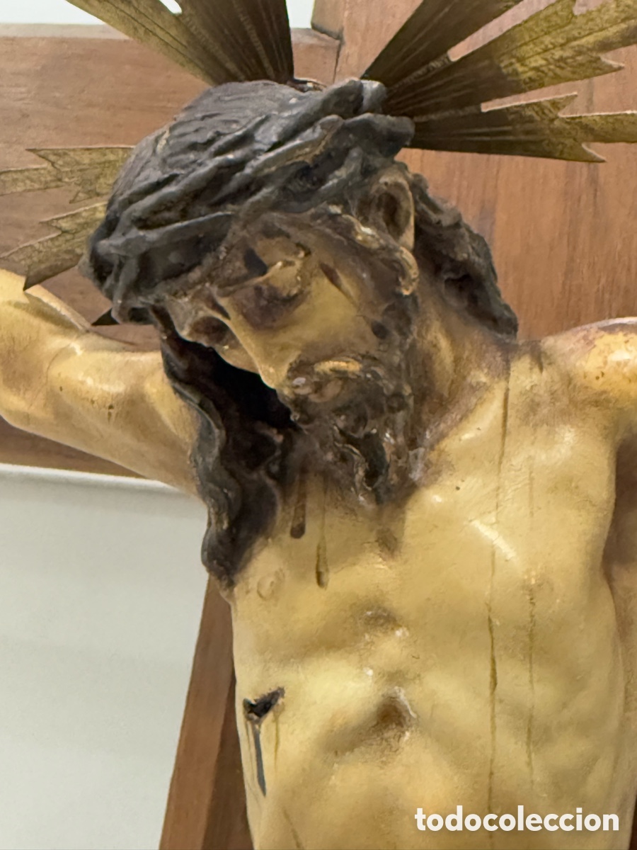 Arte: ANTIGUO CRISTO CRUCIFICADO DE OLOT - Foto 12